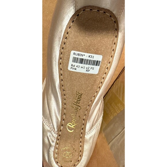 NEW Russian Pointe Rubin Ballet Shoes Size 43 W1 V2 FS Pink No Box Women’s 11 US - Picture 5 of 6